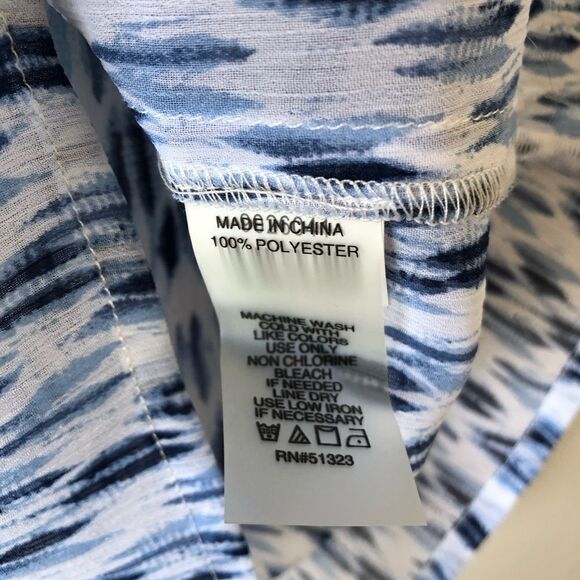 TWO By Vince Camuto Tribal Ruffle Sleeveless Top - Picture 7 of 8